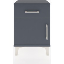 Arges Komodin Tek Raflı Tek Kapaklı 44x30x64 Antrasit-antrasit Antrasit