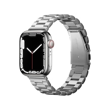 Apple Watch 44mm / 42mm Seri 1/2/3/4/5/6/se İle Uyumlu Kayış Modern Fit Silver - 062mp25404 Çok Renkli