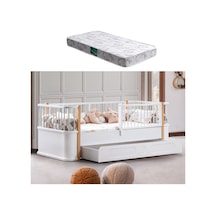 Yavrulu Karyola, Antalya Montessori Yavrulu Yatak - Ceviz + 1 Adet Comfort Yatak