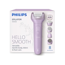 Philips Epilatör Serisi 9000, Kablosuz, Islak Ve Kuru Kullanım, Proguide, Led Işık, 32 Cımbız, Bre728/05