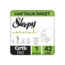 Sleepy Natural Yenidoğan Bebek Bezi 1 Numara 42 Adet
