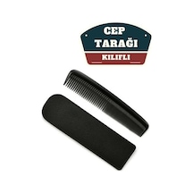 Mey İthalat Kılıflı Cep Tarağı 14 X 3 Cm Kompakt, Şık Ve Taşınabilir Erkek Bakım Tarağı