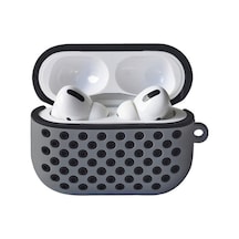 Airpods Pro 2 2.nesil Spor Delikli Kılıf - Gri-siyah