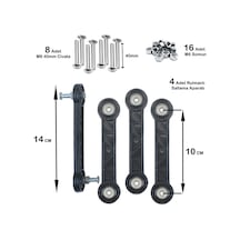 Beşik Sallama Aparatı 10 Cm Siyah M6 4 Adet Pk001ay00507 Renkli
