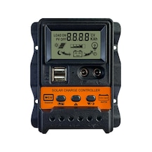 Springsun 10a Solar Şarj/akü Regülatörü - Çift 5v Usb, 12v/24v Pwm Otomatik Parametre, Lcd Ekranlı