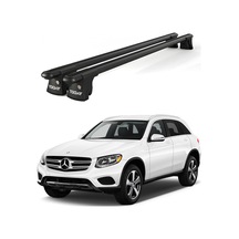 Trio-ıı Mercedes-benz Glc 2016 Ve Sonrası Uyumlu Siyah Kilitli Ara Atkı 120cm Port Bagaj Tavan Barı