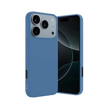 Apple iPhone Uyumlu iPhone 17 Pro Max First Silikon - Mavi Renkli