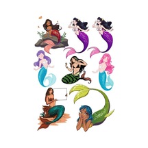 Deniz Kızı Sticker Set-1 9 Parça Telefon, Tablet, Defter, Laptop Sticker