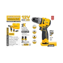 Sgs SGS5081 12 V 2 2.5 Ah Kömürsüz Motor Akülü Darbeli Vidalama Seti Sgs SGS5081 12 V 2 2.5 Ah Kömürsüz Motor Akülü Darbeli Vidalama Seti