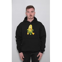 Mısır Yorgun Popcorn Solgun Sweatshirt Unisex Kapüşonlu Hoodie 001