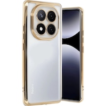 Xiaomi Redmi Note 14 Pro Plus Kılıf Razer Lensli Silikon - Gold Diğer