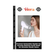 Premium Katlanabilir Başlıklı Saç Kurutma Makinesi Pratik Model Şık Görünüm Günlük Bakım