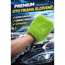 Premıum Mikrofiber Oto Yıkama Eldiveni Gri
