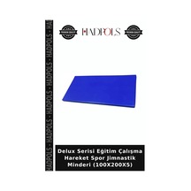 Delux Serisi Eğitim Çalışma Hareket Spor Jimnastik Minderi 100x200x5 Çok Renkli