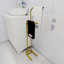 Metallica Concept Retro Gold Dik Havluluk Banyo Düzenleyici Konsept Havluluk 6996