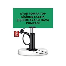 Çok Amaçlı Ayak Pompası Dayanıklı Pratik Hava Pompası Siyah