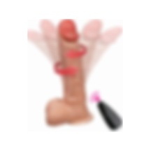 Red Fox Uzaktan Kumandalı Şarjlı Döner Başlı Titreşimli Realistik Dildo 20.5 Cm