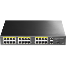Cudy FS1026PS1 300 W Poe+ 24 Port 10/100 Mbps+ 2 Port 10/100/1000 Mbps Gigabit+1 Port Sfp Switch
