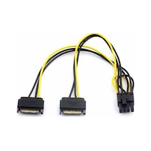 Alfais 4327 2X Sata To 8 Pin 6+2 Pci-E Express Güç Molex Power