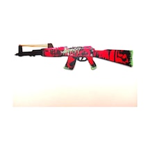 Ahşap Cs-Go Neon Revolution Skin Kaplamalı Ak-47 Tüfek