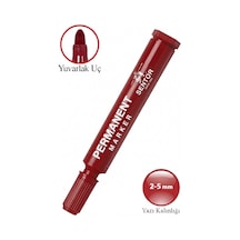 Permanent Markör Kalem Yuvarlak Uç 1 Adet Sentör Kalıcı Marker Kalem Tüm Koli Karton Çuval Cam Plastik Yüzeylerde Kalıcı Kırmızı
