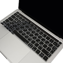 Arapça Klavye Koruyucu Macbook Pro 13 15 Touch Bar Uyumlu A1706 A1989 A2159 A1707 A1990 Uk Iso Ters L Enter Arapça Baskılı Silikon Keyboard Cover Siyah 55583471