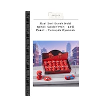 Özel Seri Esnek Hobi Renkli Spider-man - 12'li Paket - Yumuşak Oyuncak