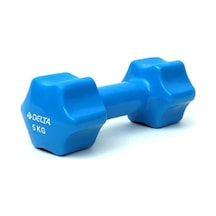 Delta 5 Kg X 1 Adet Deluxe Pvc Kaplama Mavi Demir Dambıl