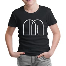 Mamamoo - Logo M Siyah Çocuk Tshirt