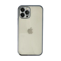 Apple iPhone Uyumlu  12 Pro Uyumlu Kılıf Lensli Silikon - Lacivert