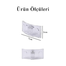 Şeffaf Kavisli İğneli İsimlik 3 Adet Dikdörtgen İsimlik 70x30cm Personel Yaka İsimliği Şeffaf Kavisli İsimlik Şirket