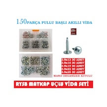 Vida Seti 150 Parça Matkap Uçlu -Pullu Başlı Akıllı Vida Seti