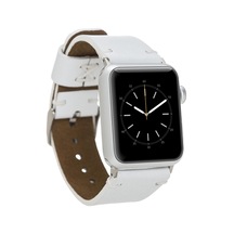 Apple Watch Uyumlu Deri Kordon 38-40-41mm Orfe F3 Beyaz Diğer
