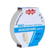 Her Bant Krepe Maskeleme Bantı 18 Mmx25 Mt 3002