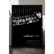 Schindler's List Siyah Ahşap Çerçeveli Poster, Film Duvar Tablosu