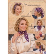 Sisley Flora Bandana/fular -2019-47 47 Mor