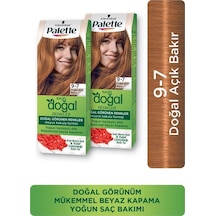 Palette Kalıcı Doğal Renkler Saç Boyası 9-7 Doğal Açık Bakır 2'li