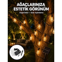 Solar Dekoratif Led Ampul Işık Bahçe Çit Balkon Ve Veranda Süsleme Aydınlatması 11
