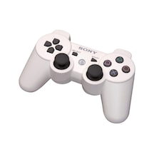 Sony PS3 Joystick PS3 Kol Beyaz Şarj Kablosu ile Birlikte