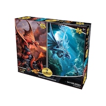 Ateş Ejderhası Ve Su Ejderhası İkili Puzzle 200 Parça