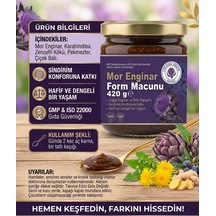 1 X 420 Gr Mor Enginar Form Macunu - Karahindiba & Zencefilli Doğal Bitki Karışımı
