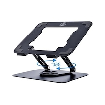 Masa İçin Dizüstü Bilgisayar Standı Ayarlanabilir Yükseklik, Dizüstü Bilgisayar İçin Alüminyum Alaşımlı Döner Bilgisayar Standı, 360 Dönebilen Tabanlı Apple Uyumlu MacBook Standı, Masa İçin Ergonomik Dizüstü
