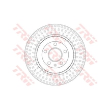 TRW DF6175S FREN DİSKİ ARKA A4 0716 A5 07-  A6 11- A7 10- A8 10-