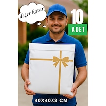 Yapışkanlı Hediye Ambalajı Hediye Paketi Hediye Çantası Nonwoven Bez Çanta Kargo Poşeti Şık Estetik Beyaz