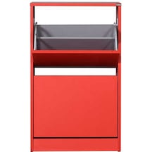 Flat Duo 2 Katlı Ayakkabılık Dolabı - Kırmızı