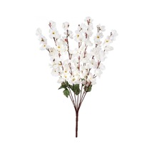 Nettenevime Yapay Çiçek Bahardalı Japon Kiraz Çiçeği 7 Dallı 57cm Beyaz Çok Renkli