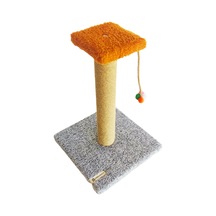 Tek Katlı Stepli Gri Kedi Tırmalama Tahtası