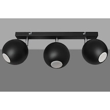 Mylights Modern Spot 60 Cm Kasalı Metal Gövde Panasonıc Ampullu Gun İsigi Ampullu Siyah