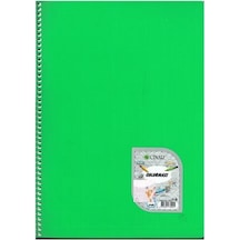 Çınar Colormaxi Spiralli Pp. Kap A5 60 Yp Çizgili Zeytin Yeşil