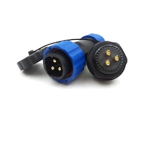 SD20 3 Pin 20mm Su Geçirmez Konnektör Takımı - Panel Tipi